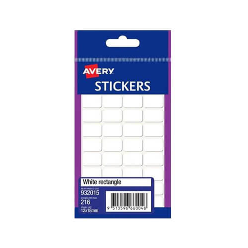 Avery Multi-purpose Rectangle Label (12x18) - Multicolored