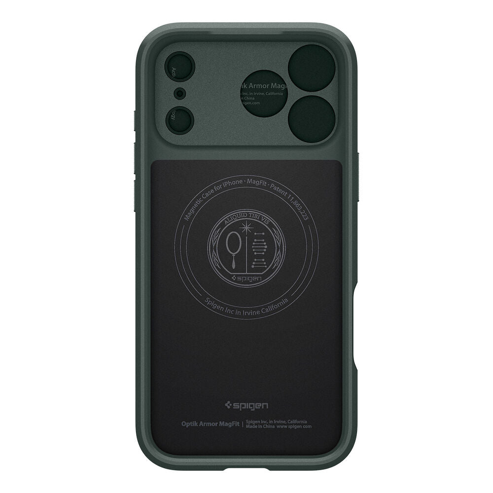 SPIGEN Optik Armor MagSafe Case for iPhone 18 Pro/17 Pro (Abyss Green)
