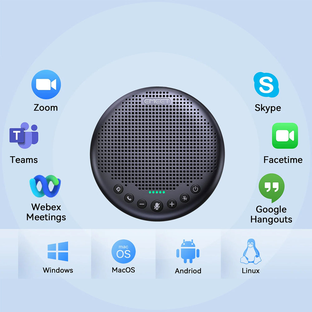 eMeet OfficeCore Luna Plus USB/Bluetooth Speakerphone