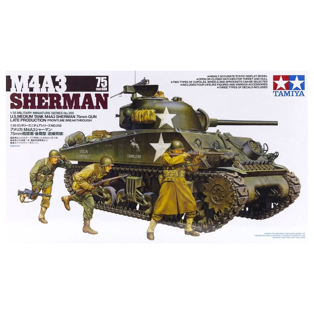 Tamiya 1/35 US Medium Tank M4A3 Sherman