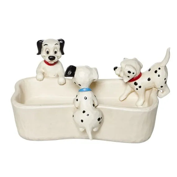 Jim Shore Disney Traditions - 101 Dalmatians Bone Dish - Puppy Bowl