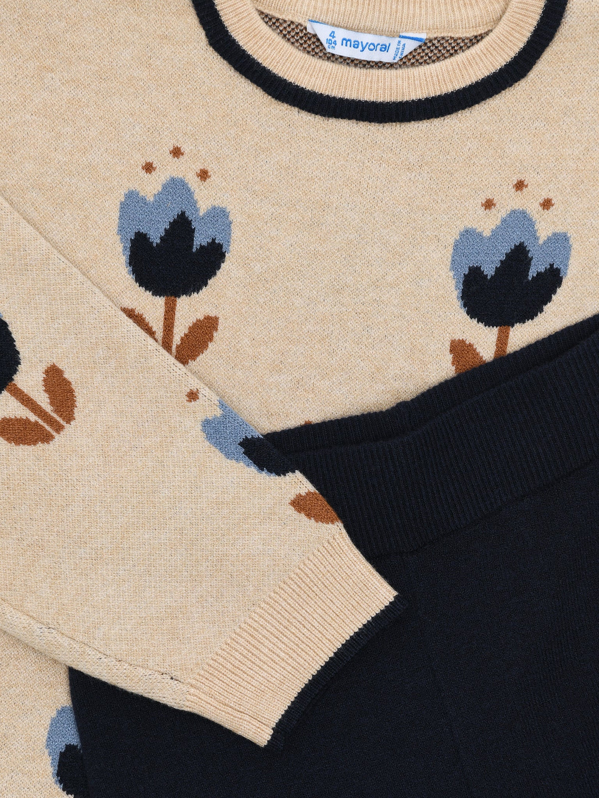 Mayoral Girls' Long Knit Trouser Set