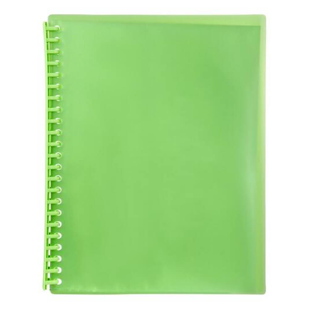 Marbig Refillable Display Book A4 (Translucent) - Lime