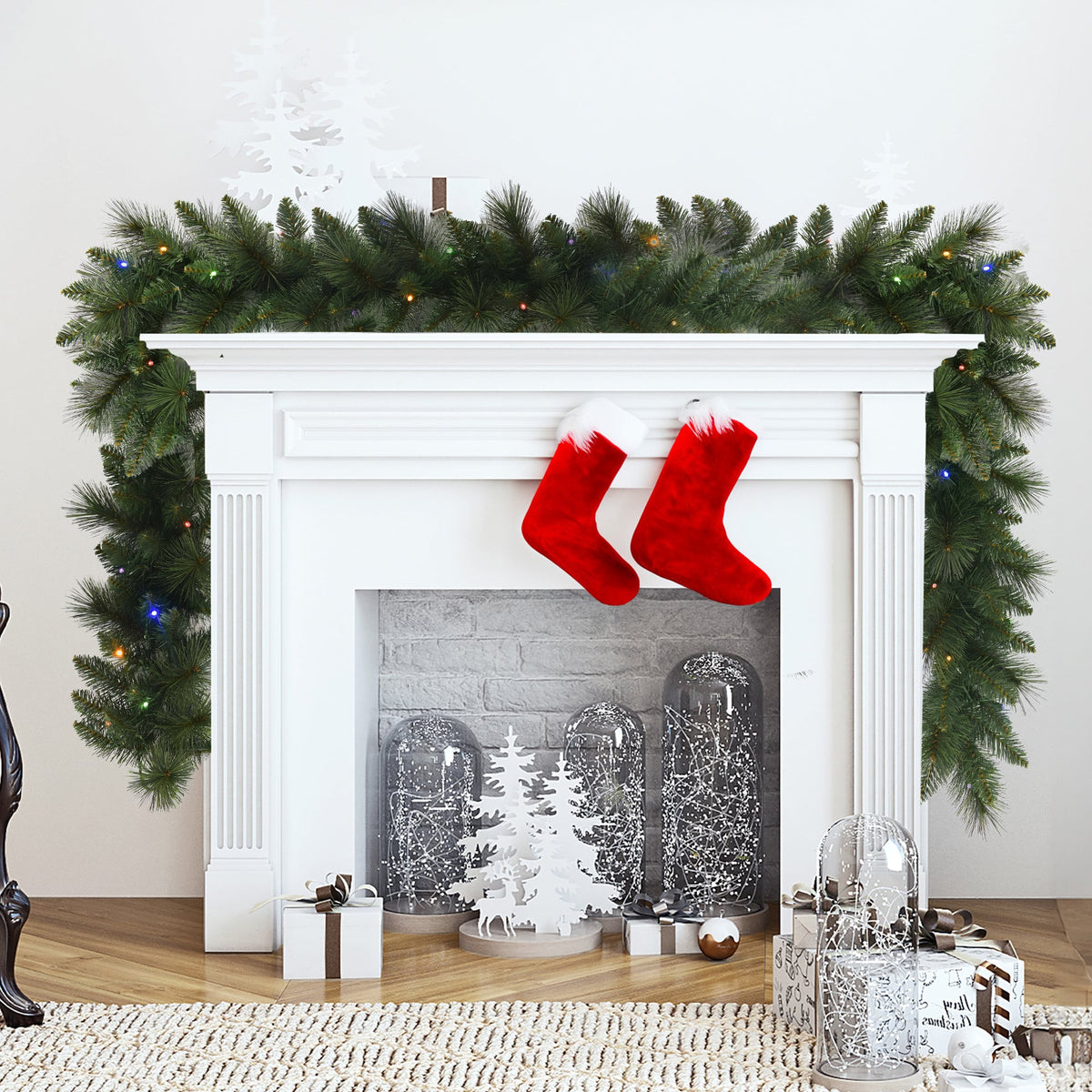 Christabelle 274cm Battery-Operated Christmas Garland (Dorset Pine)