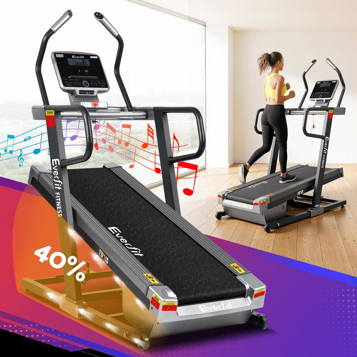 Everfit 3 in 1 Treadmill Electric Incline Trainer Professional Home Gym Fitness Machine