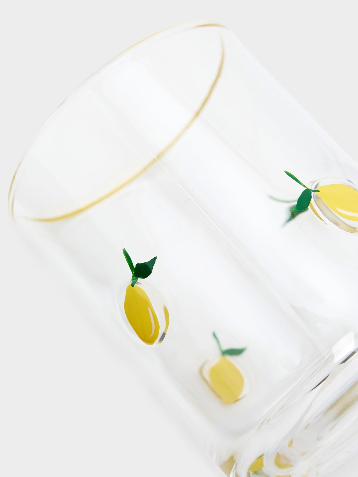 Two's Company Lemon Double Old Fashion Glass