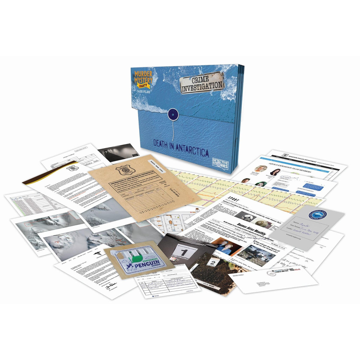 Murder Mystery Case File - Death In Antarctica