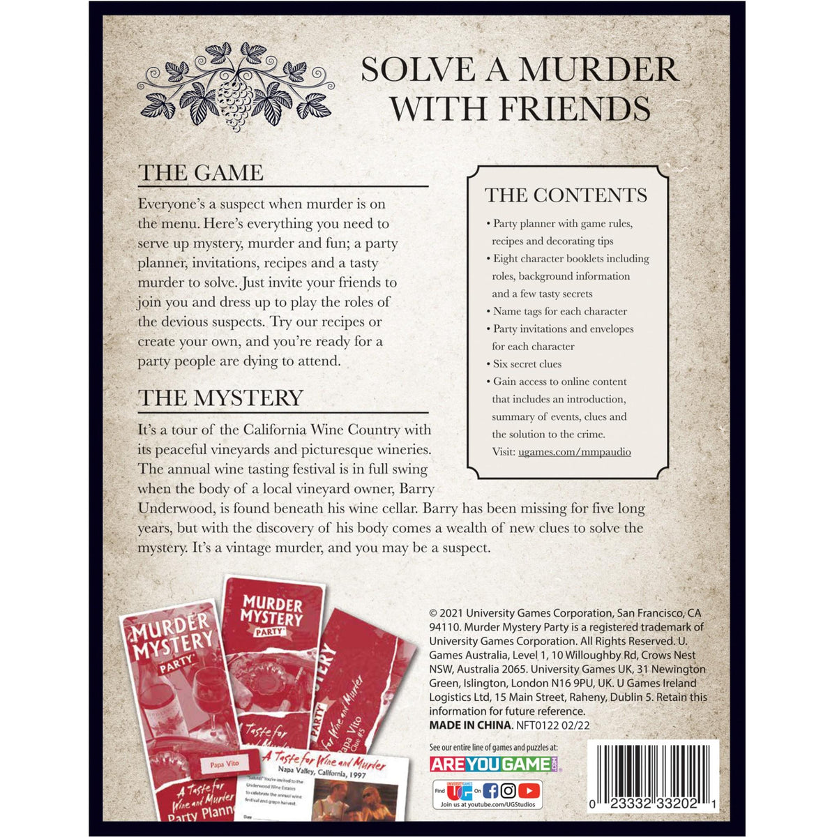 Murder Mystery Party - Wine & Murder