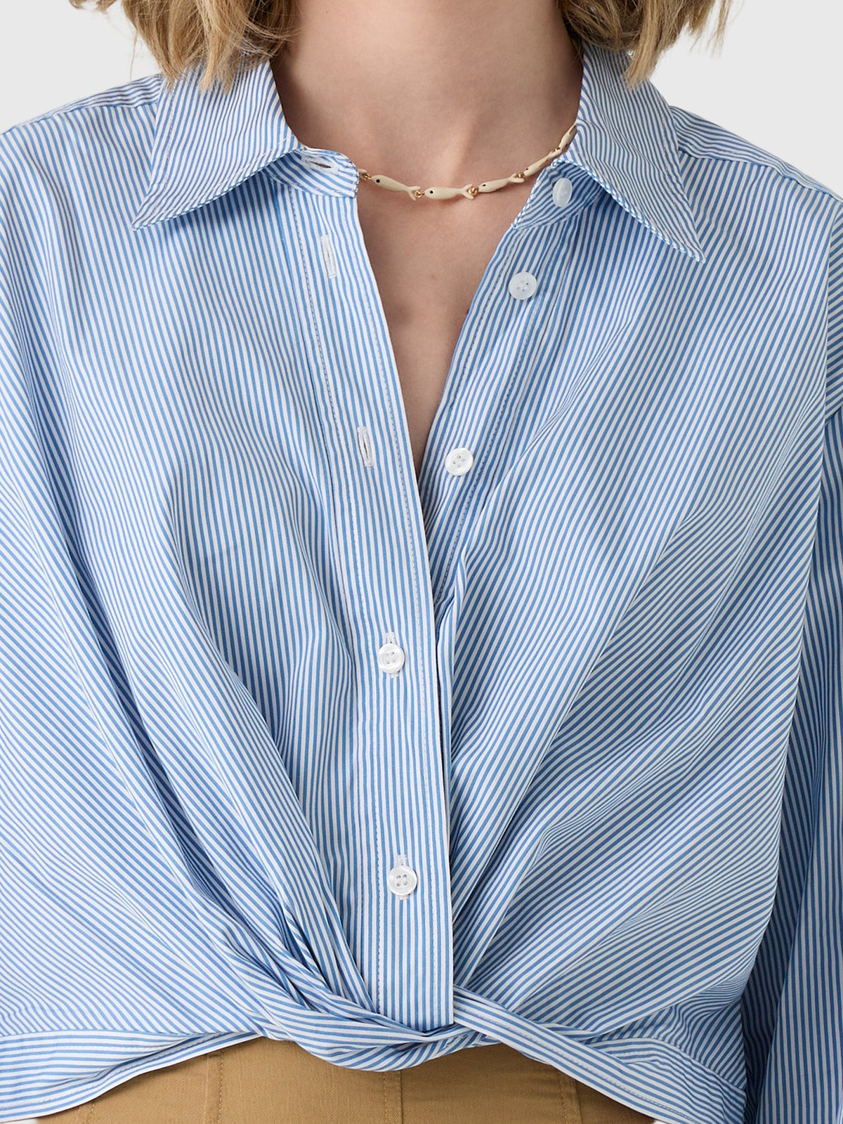 ALC Women's Leo Cropped Cotton Shirt