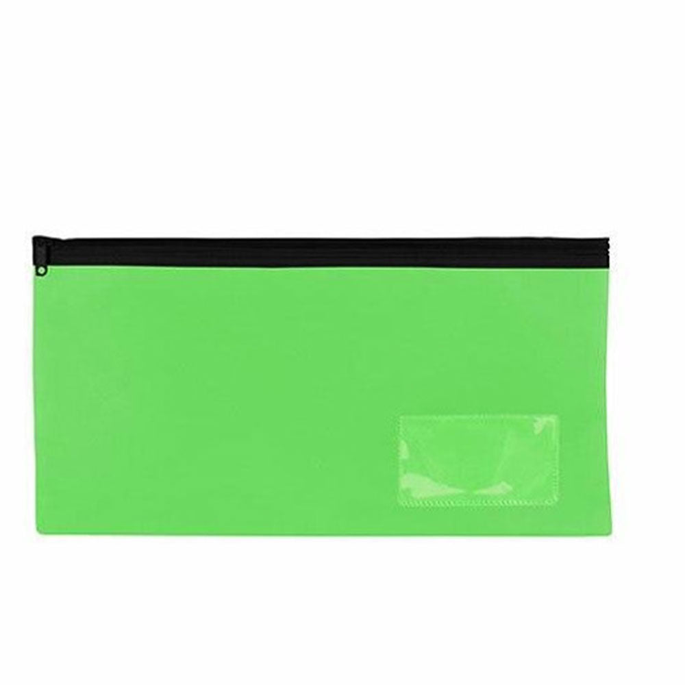 Celco Bright Pencil Case w/ 1 Zip (Lime Green) - Medium