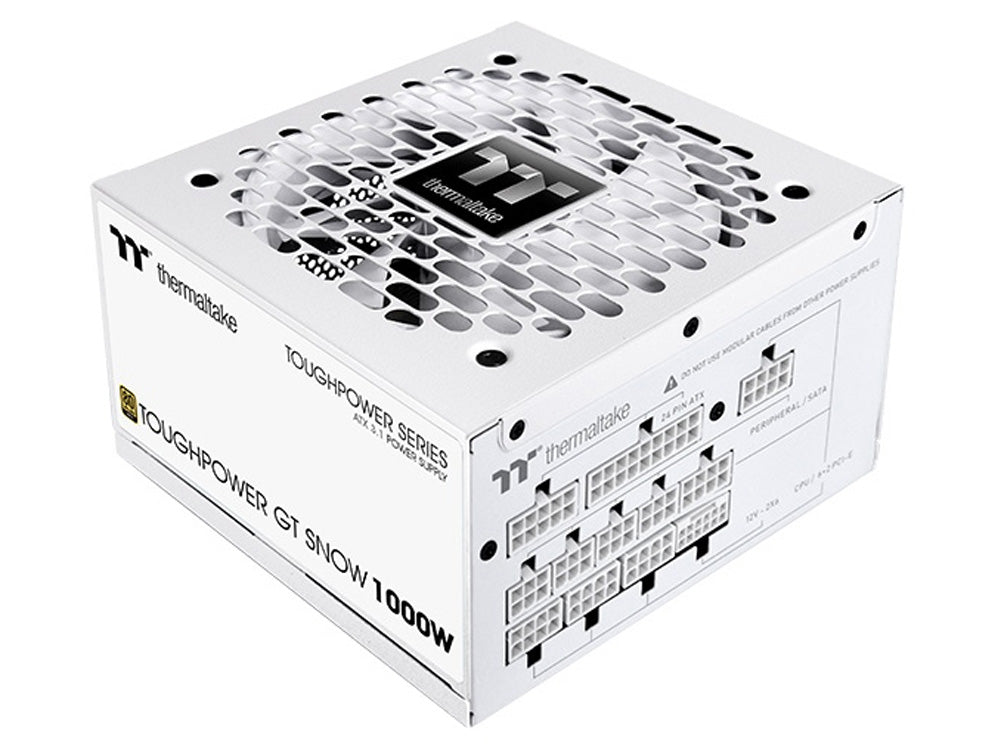 Thermaltake Toughpower GT 1000W 80+ Gold Fully Modular ATX 3.1 Power Supply - Snow White