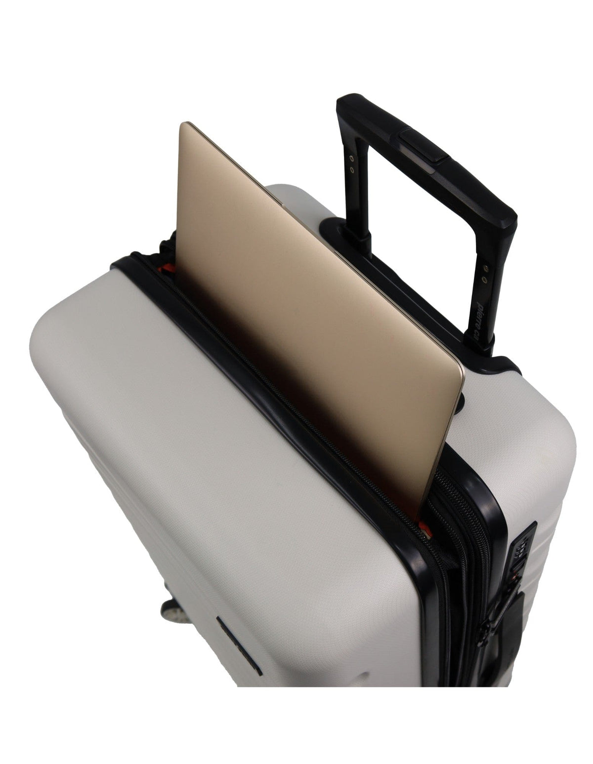 Pierre Cardin Hard-Shell Luggage Set (Medium & Cabin, Snow) 2-Pieces