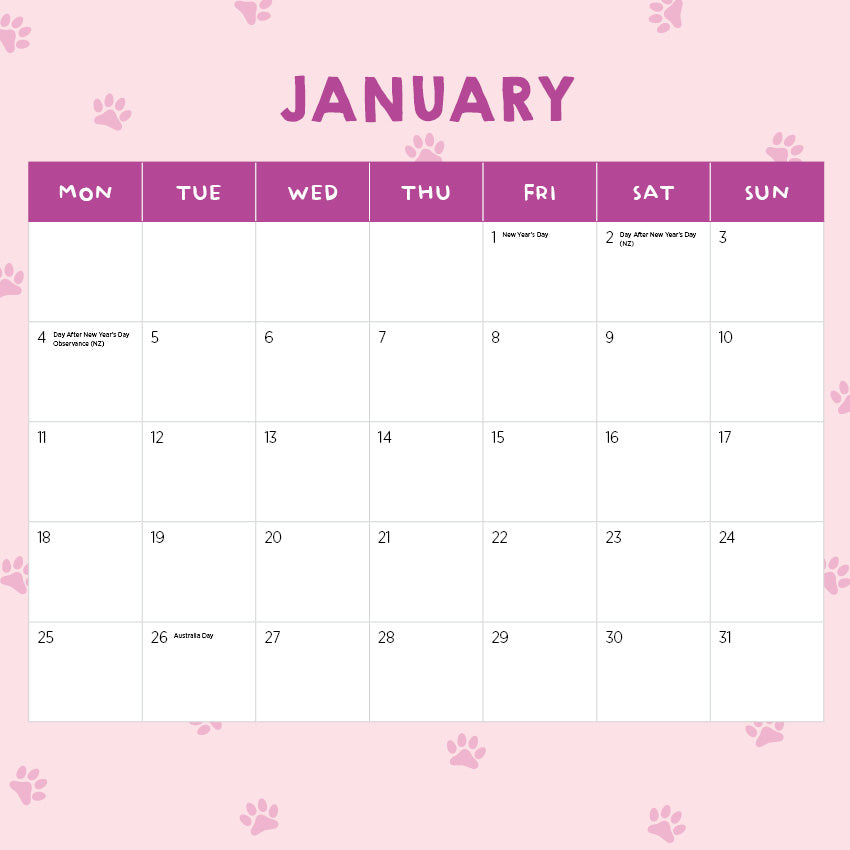 Guilty Dogs Calendar 2027