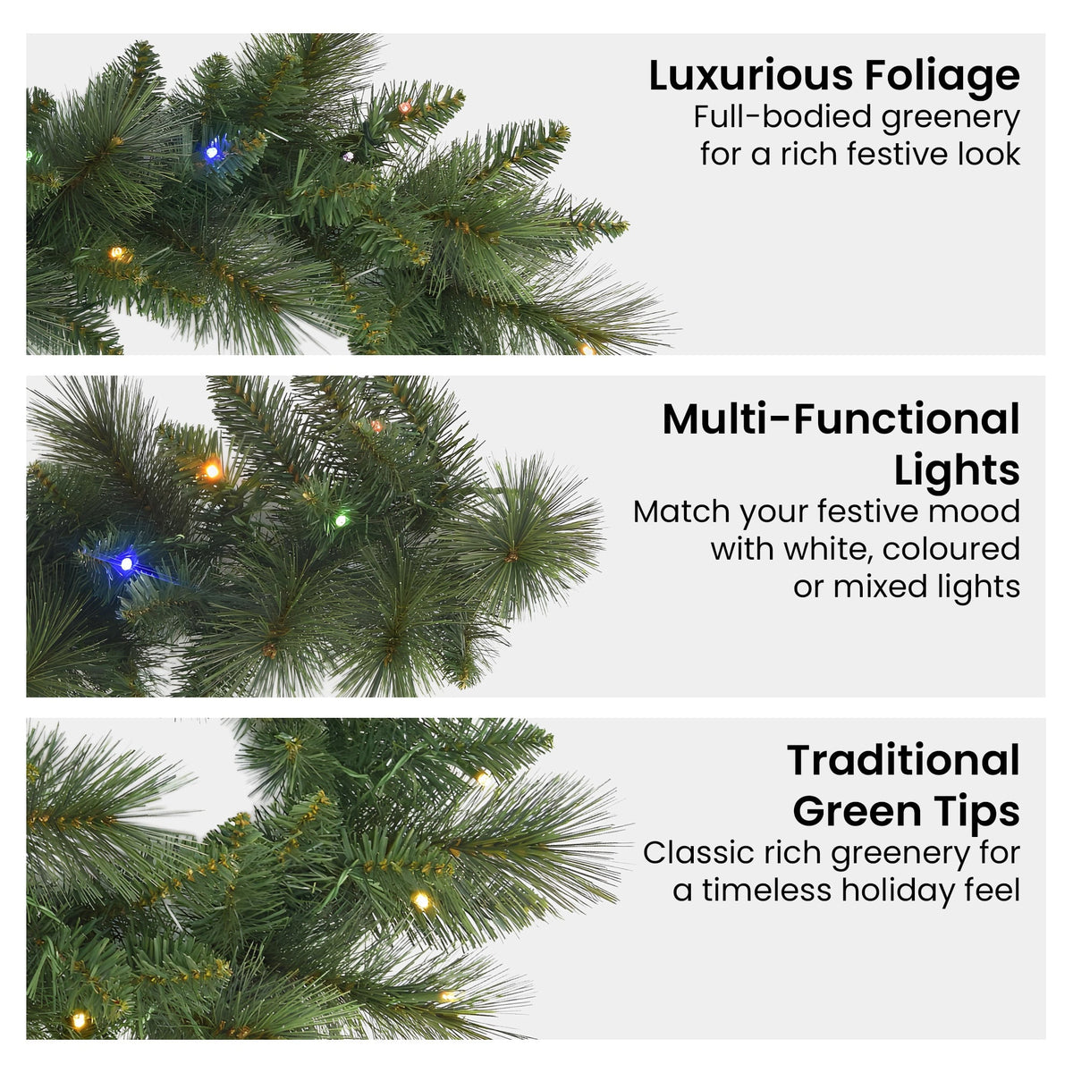 Christabelle 274cm Battery-Operated Christmas Garland (Dorset Pine)