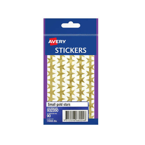 Avery F/P Gold Stars Label (Pack of 10) - Large