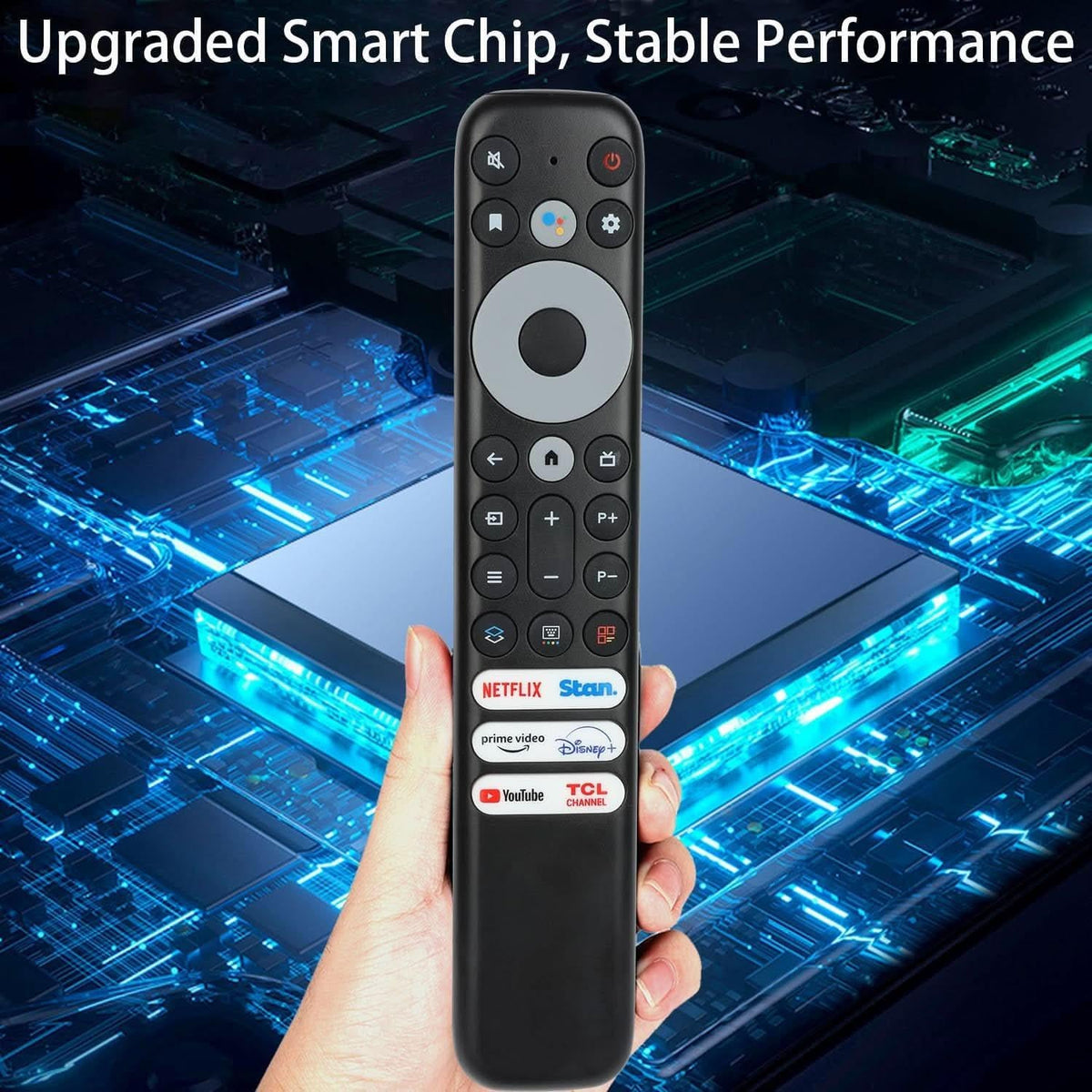 RC902V FAR1 Voice Remote Control Compatible with TCL C835 C635 X925 C735 P735 & MORE 4K & 8K Google TV4K & 8K TVs