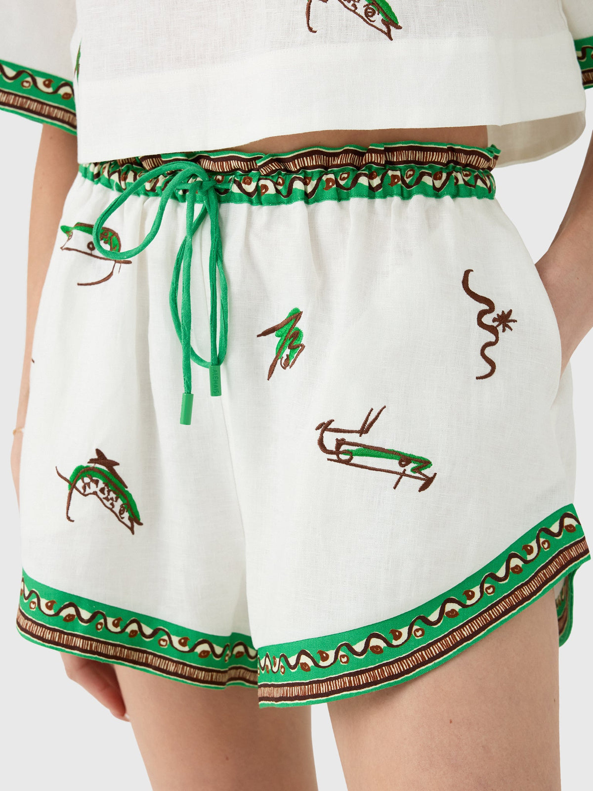 Alemais Women's Wanda Embroidered Short