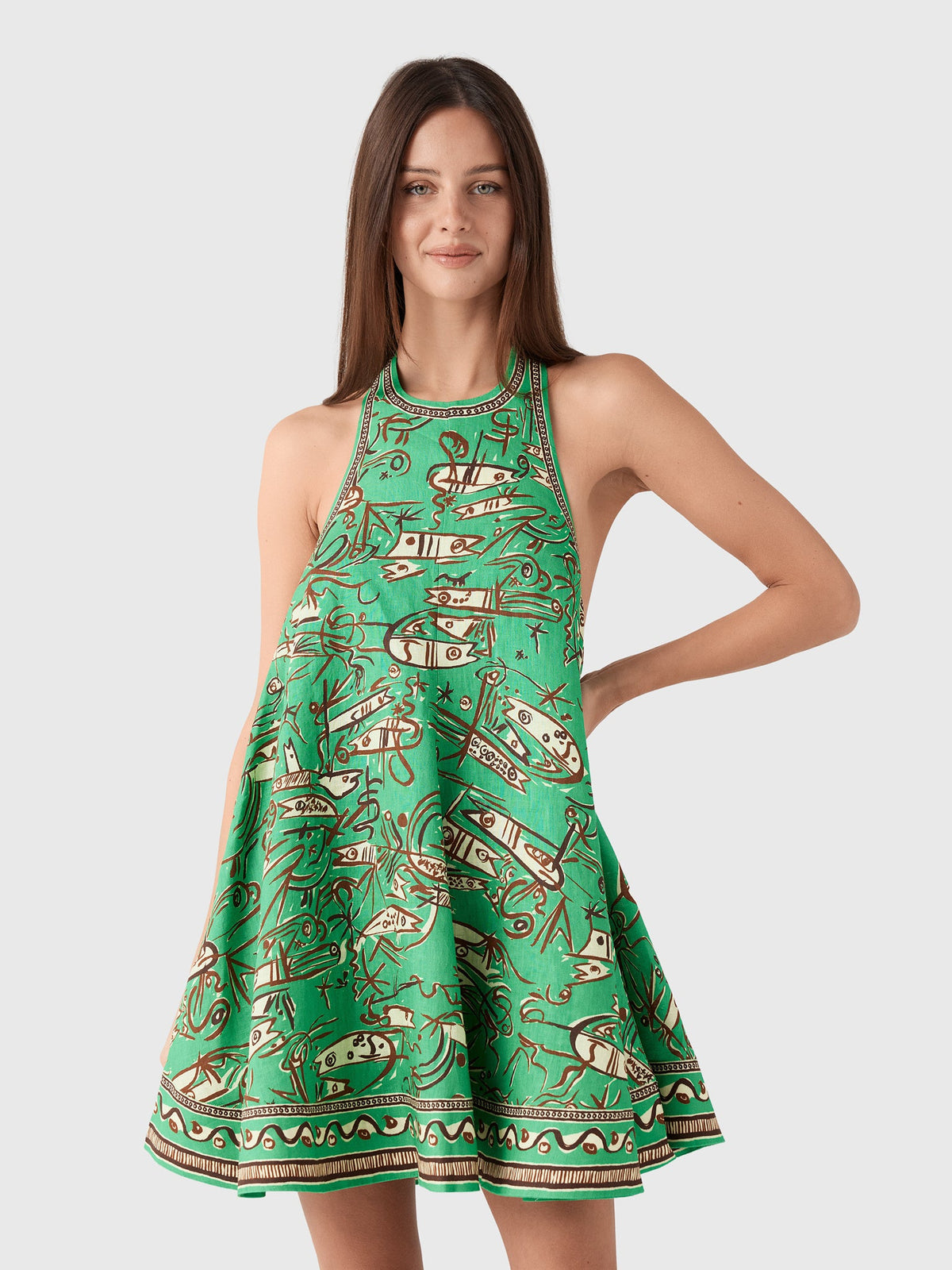 Alemais Women's Fish Sticks Mini Dress