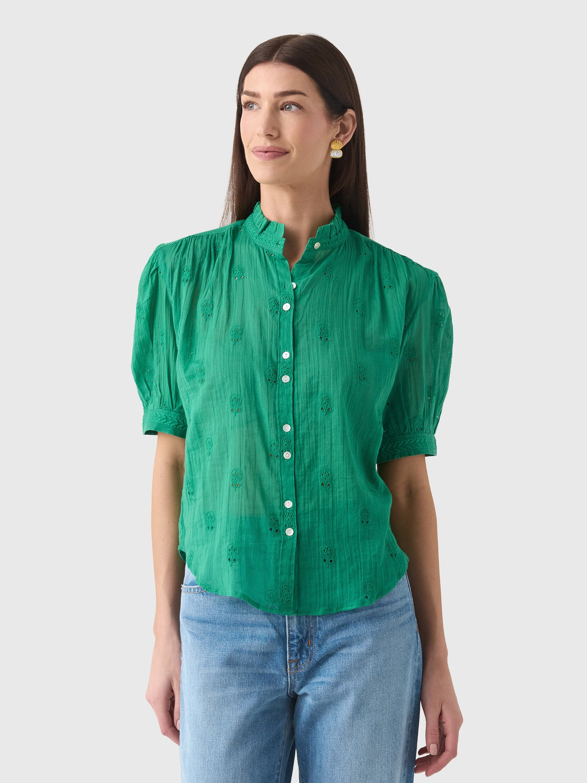 M.A.B.E Women's Frani Short Sleeve Top