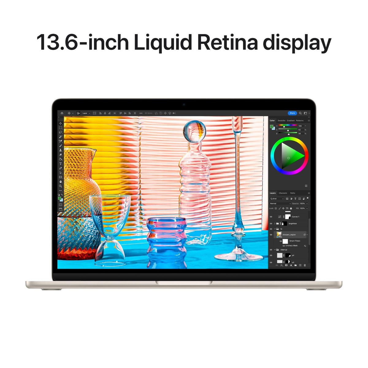 Apple MacBook Air 13-inch with M2 Chip, 256GB/16GB (Starlight)