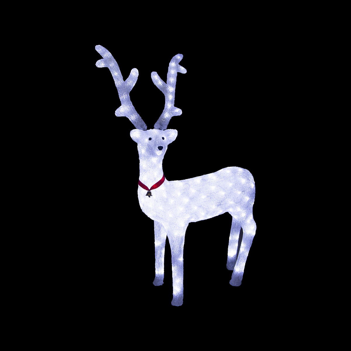 Lexi Lighting Acrylic White Reindeer Christmas Lights