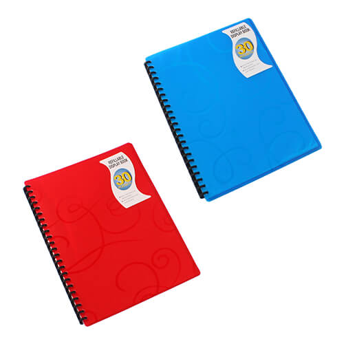 Beautone Jewel Twin Display Book 30 pocket (A4) - Red