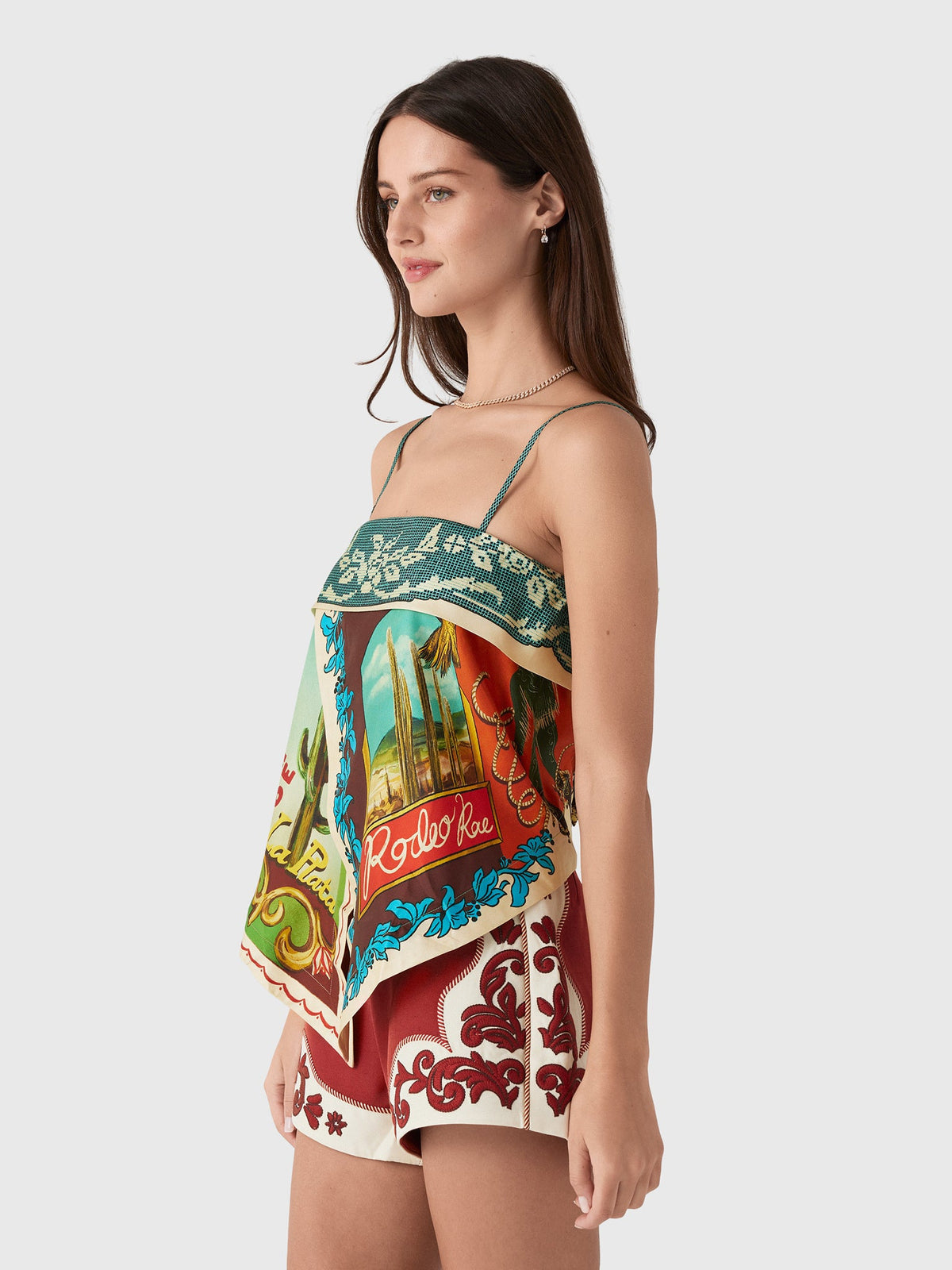 Alemais Women's Ace Silk Scarf Top