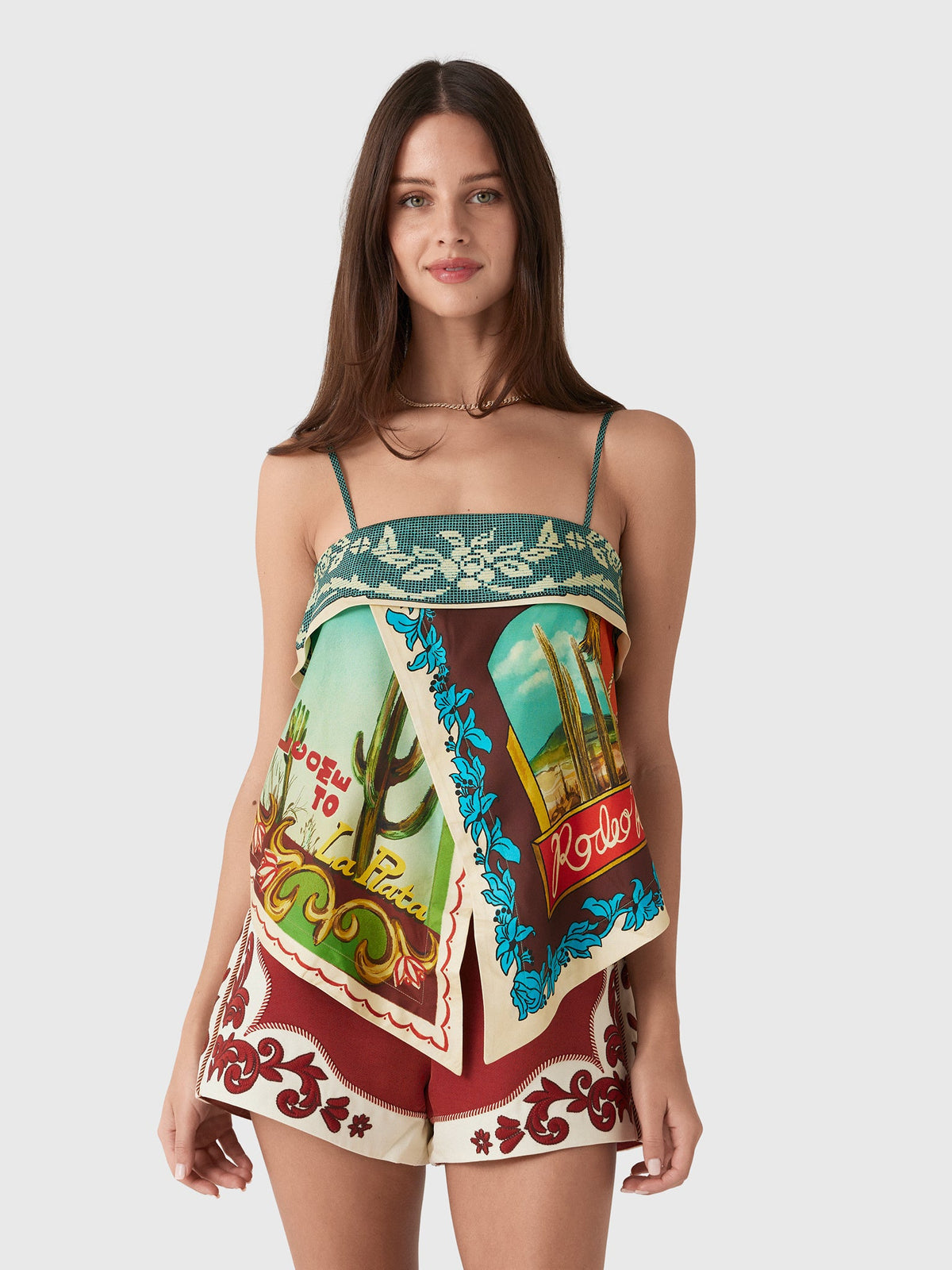 Alemais Women's Ace Silk Scarf Top