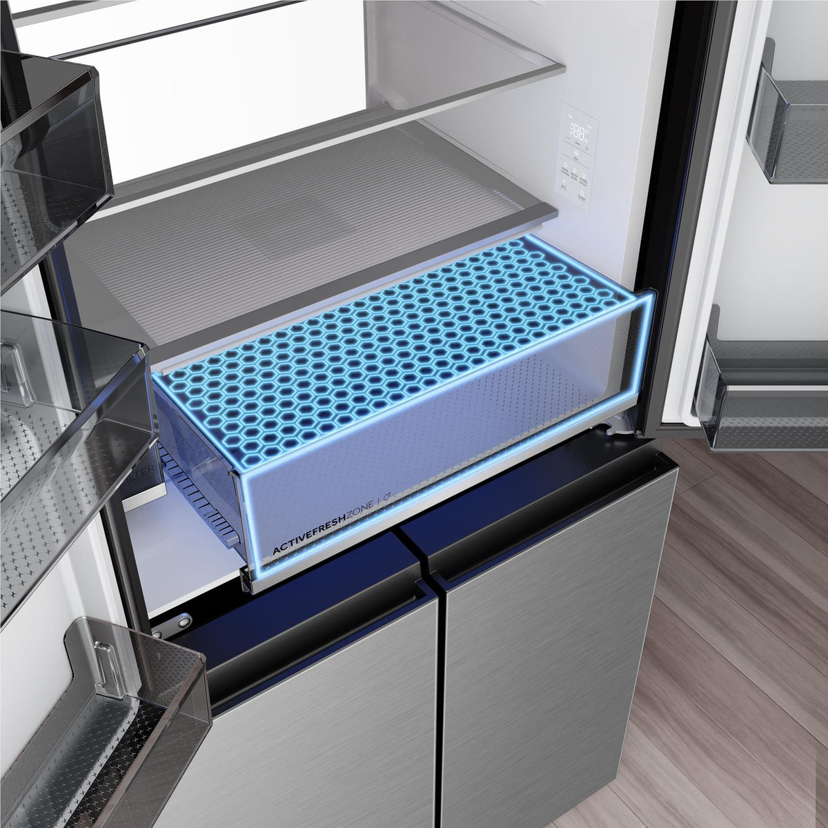 Haier HRF590YPS 573L Quad Door Fridge (Silver)