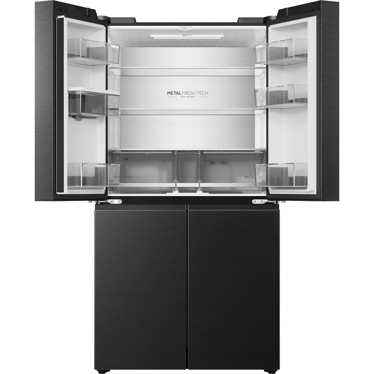 Haier HRF690YHC 675L Quad Door Fridge (Black)