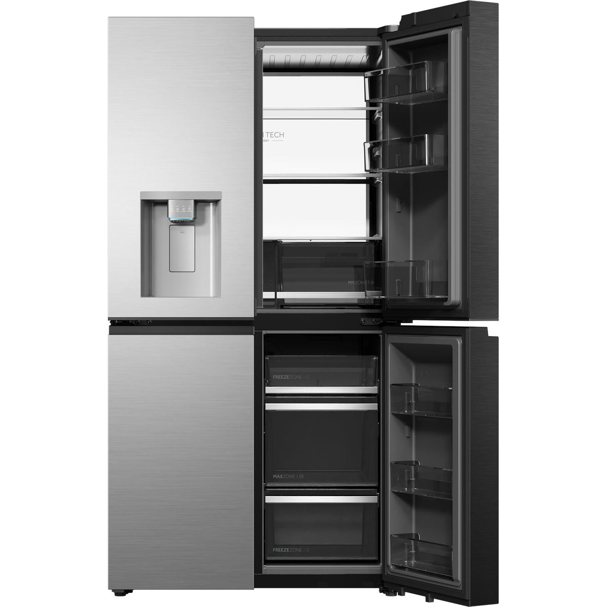 Haier HRF690YZS 624L Quad Door Fridge (Silver)