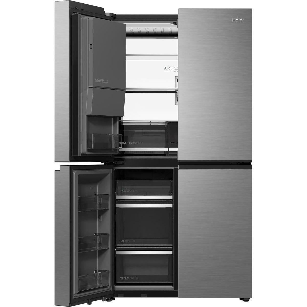 Haier HRF690YZS 624L Quad Door Fridge (Silver)