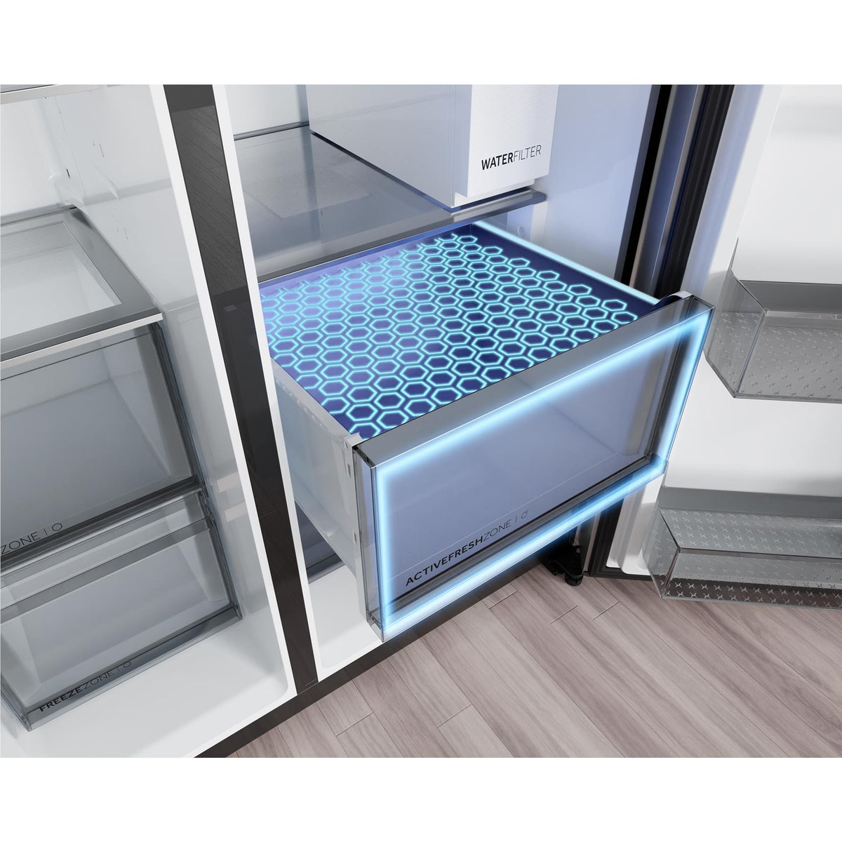 Haier HRF650XZC 650L Side-by-Side Fridge (Black)