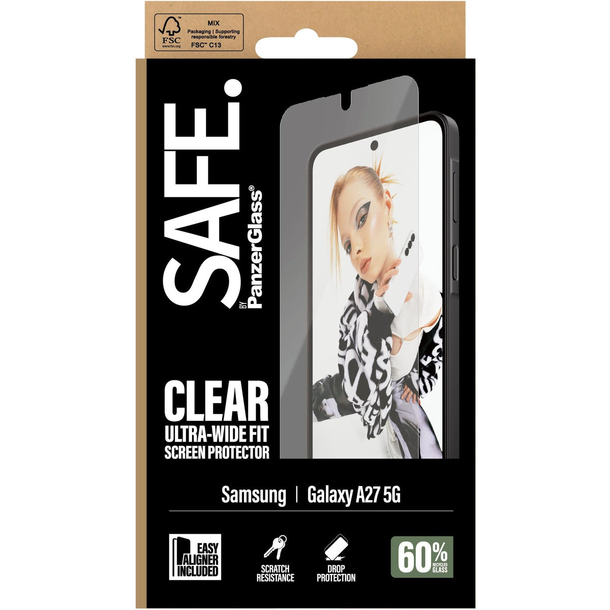 SAFE by PanzerGlass Ultra Wide Fit Screen Protector for Galaxy A27