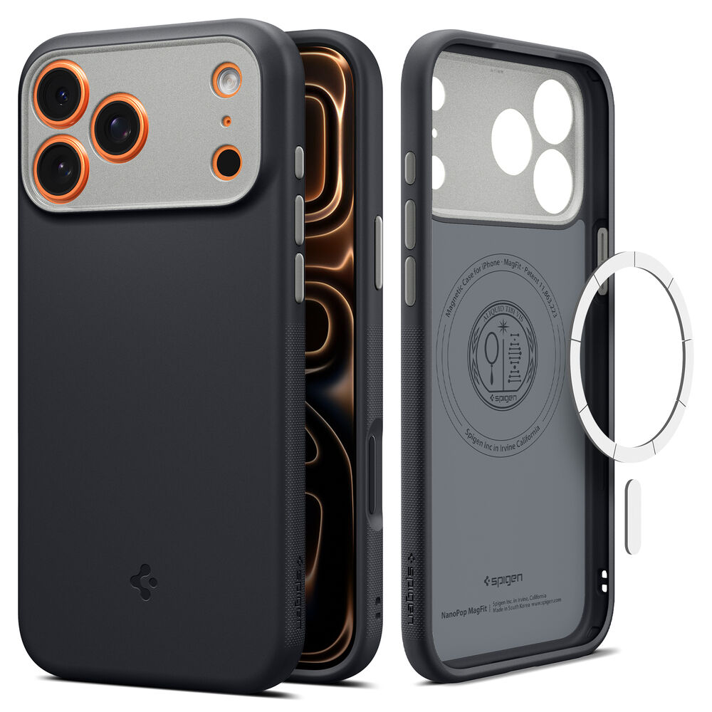 SPIGEN Nano Pop MagSafe Case for iPhone 18 Pro Max/17 Pro Max (Black Sesame)