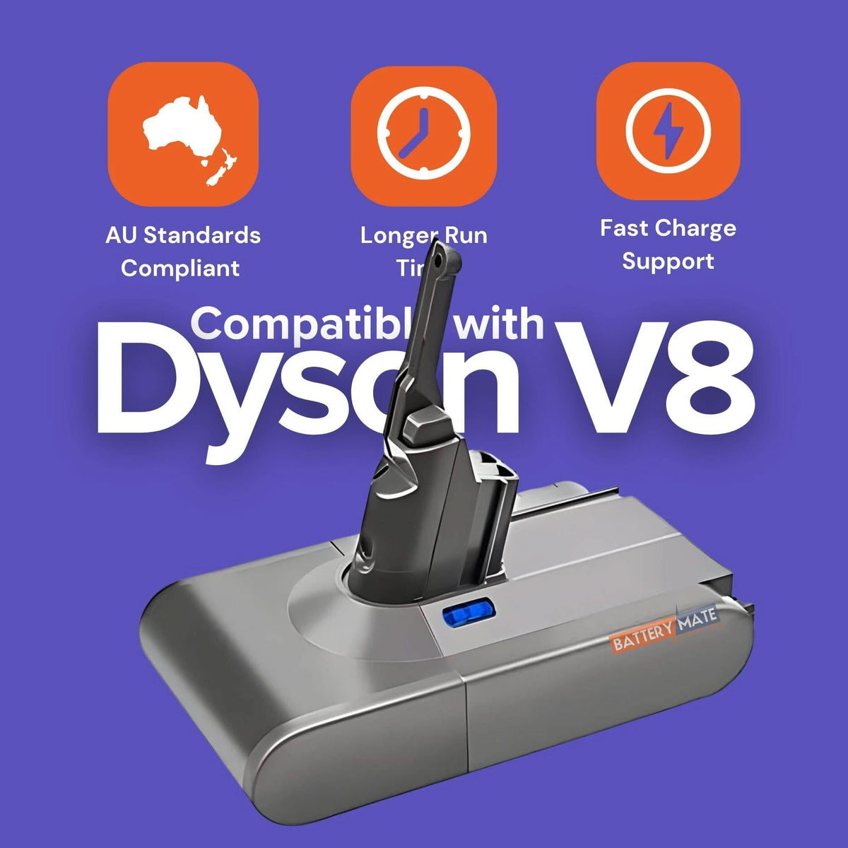 V8 Vacuum Cleaner Battery Compatible with ALL Dyson V8
