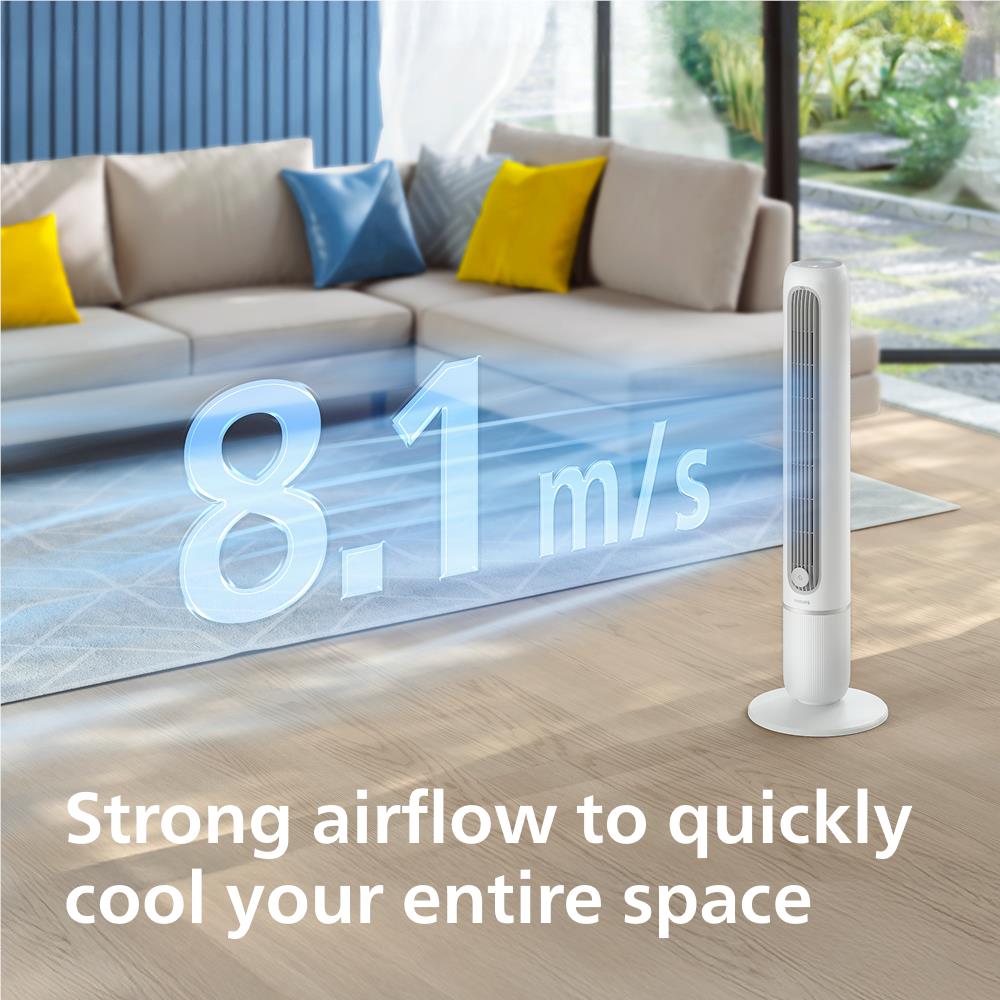 Philips 5500 Series Tower Fan (Arctic White)