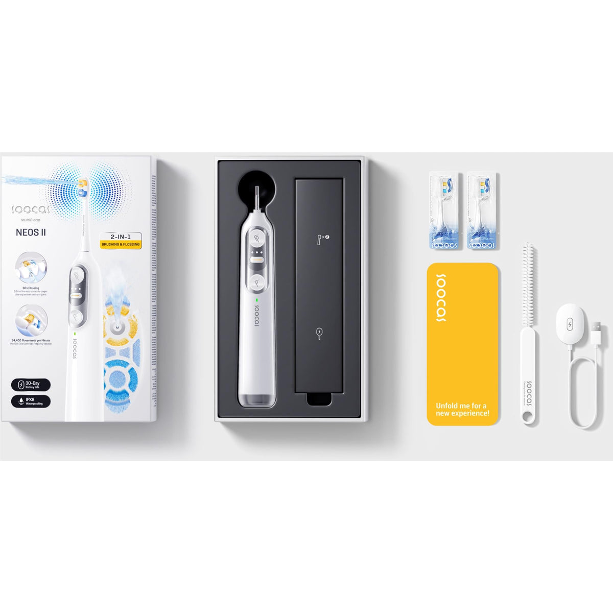 Soocas NEOS II Ultra Electric Toothbrush (Pearl White)