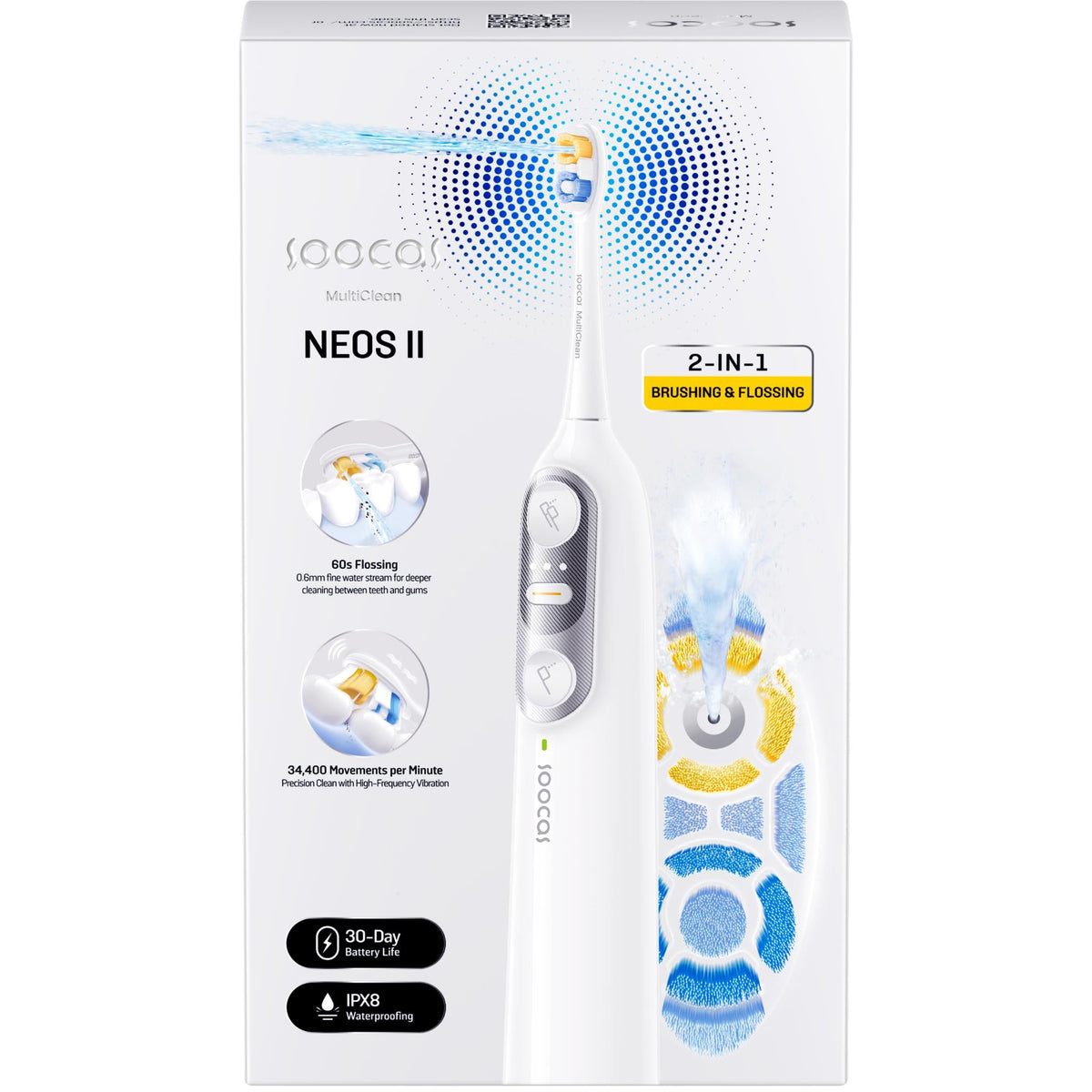 Soocas NEOS II Ultra Electric Toothbrush (Pearl White)