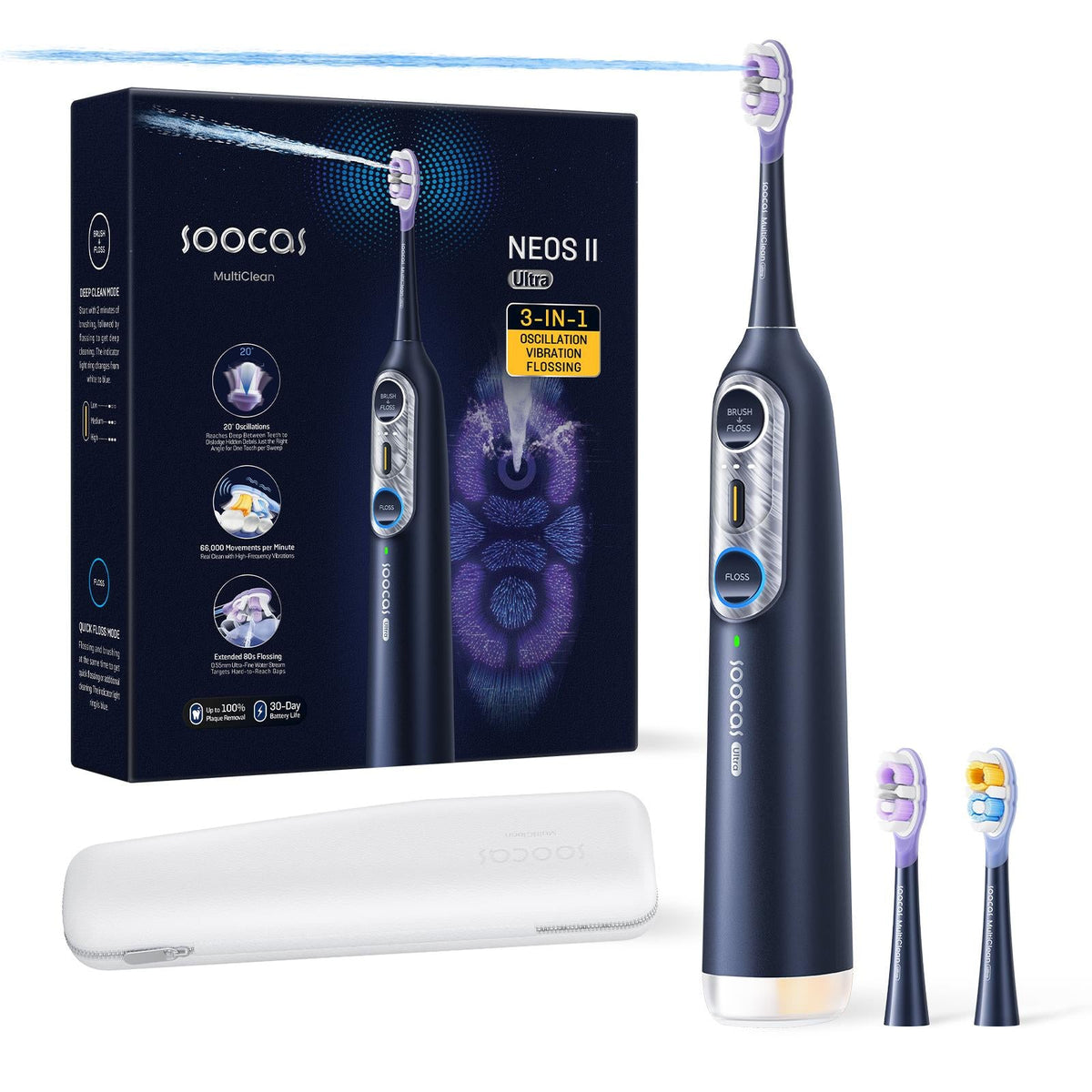 Soocas NEOS II Ultra Electric Toothbrush (Midnight Blue)
