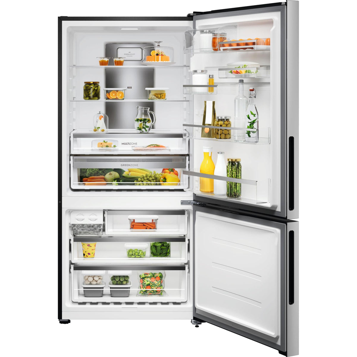 Electrolux EBE5002SE-X 496L Bottom Mount Fridge (Silver)