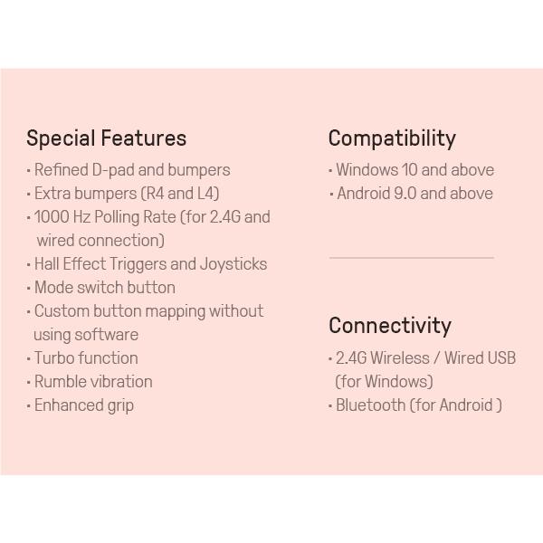 8BitDo Ultimate 2C Wireless Controller (Peach)