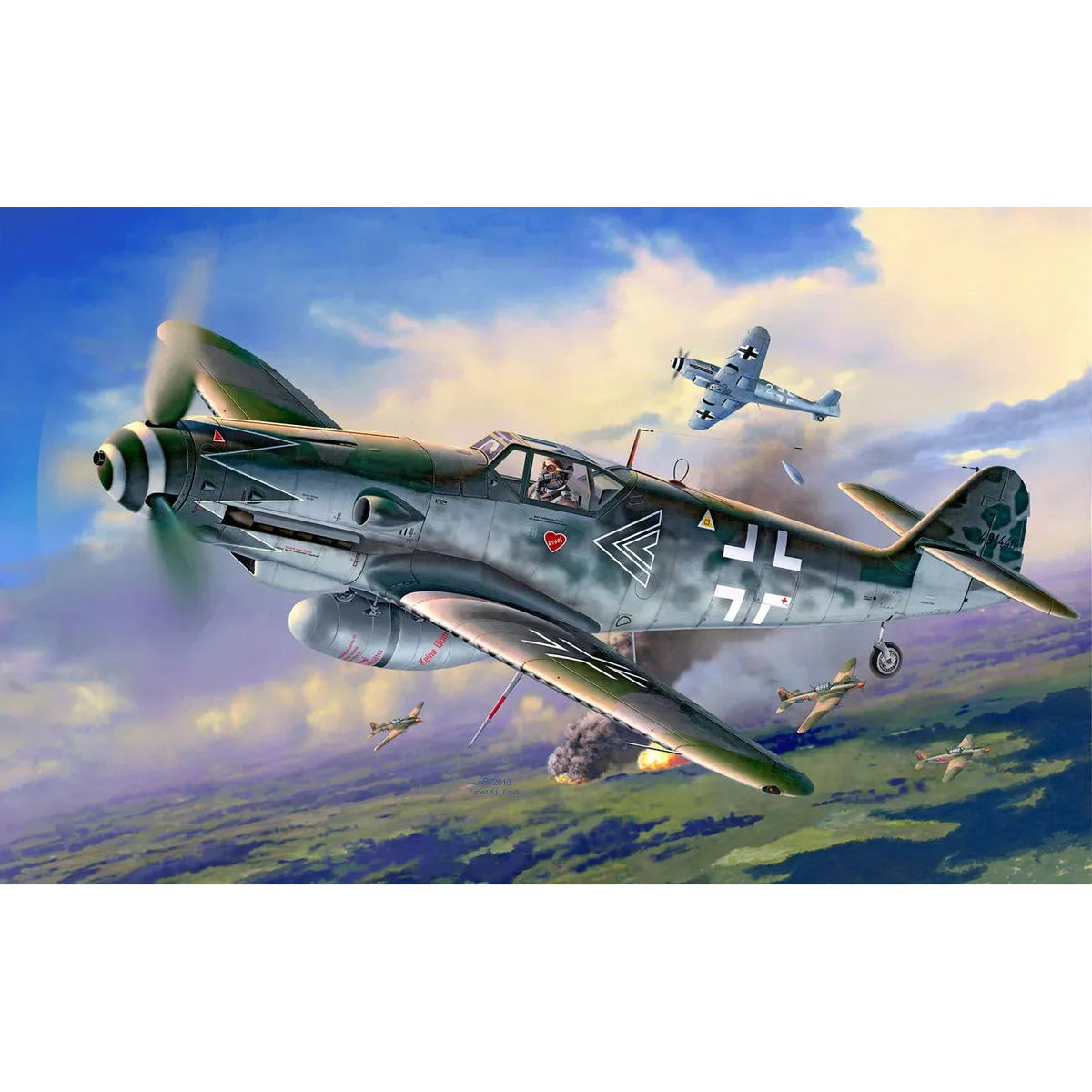 1/32 Model Set Messerschmitt Bf 109G-10 Erla