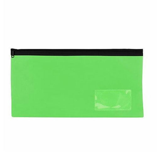 Celco Bright Pencil Case w/ 1 Zip (Lime Green) - Medium