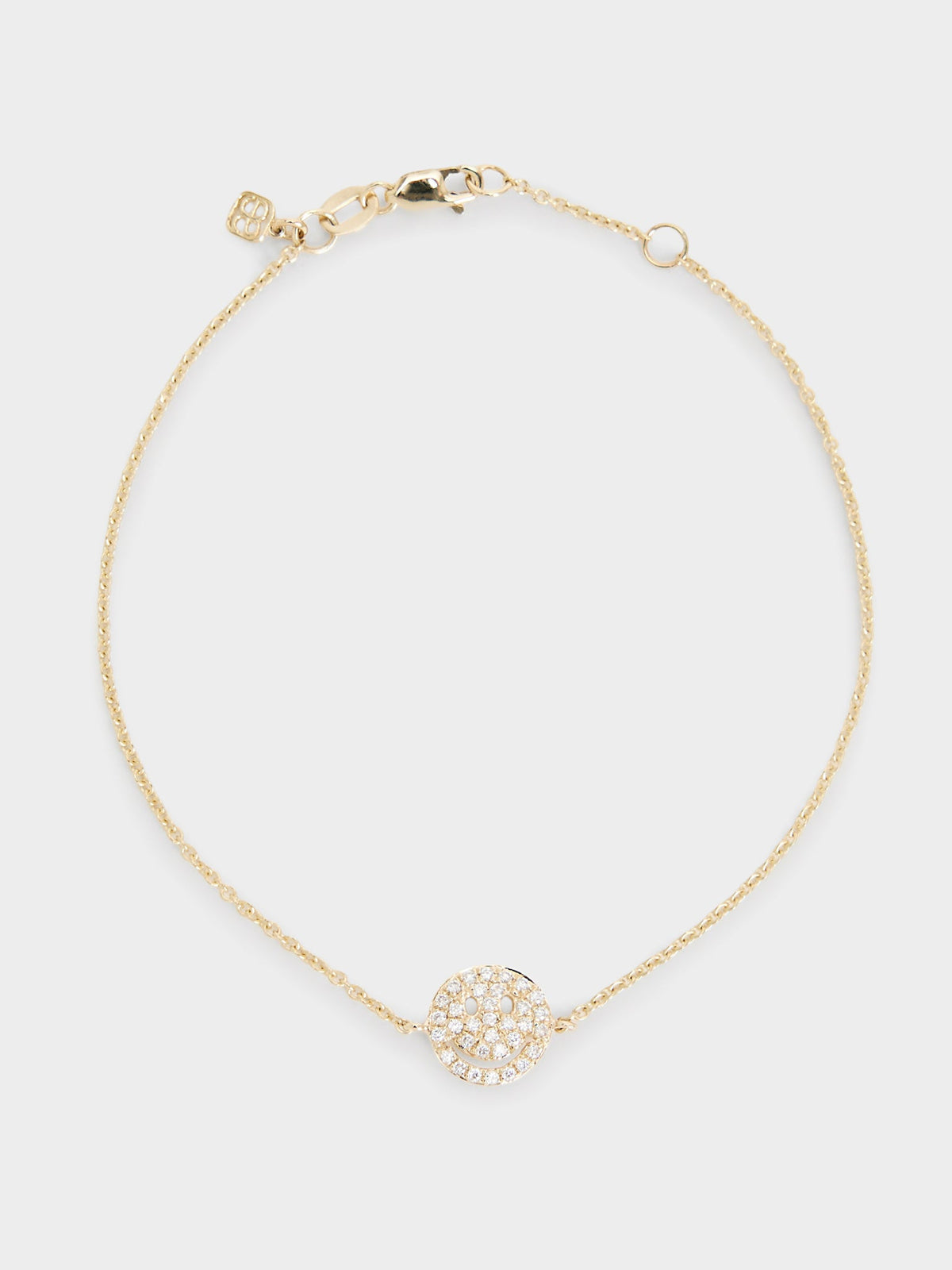 Sydney Evan Pavé Happy Face Bracelet