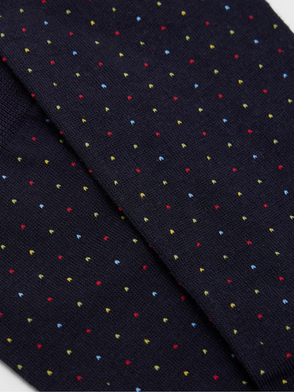 Lorenzo Uomo Men's Merino Wool Pin Dot Dress Socks