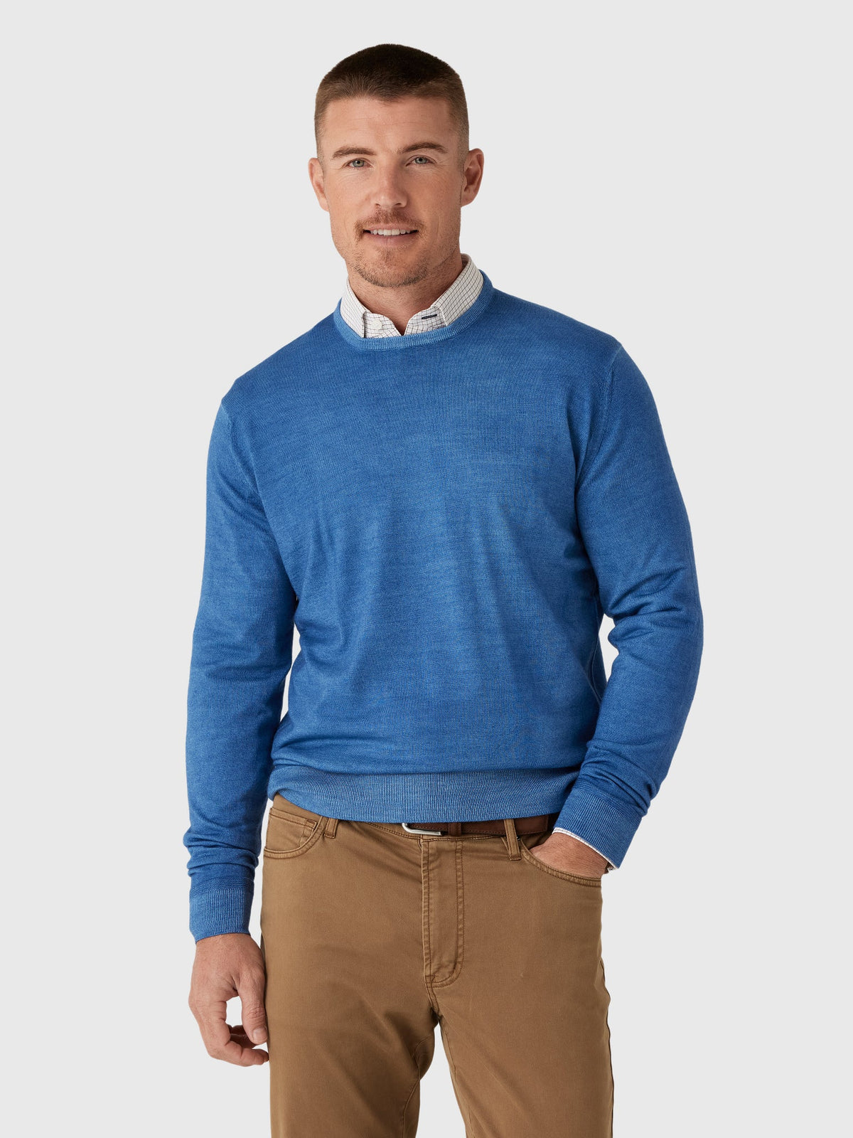 Rye51 Men's The Banks Lightweight Merino Crew Neck Sweater