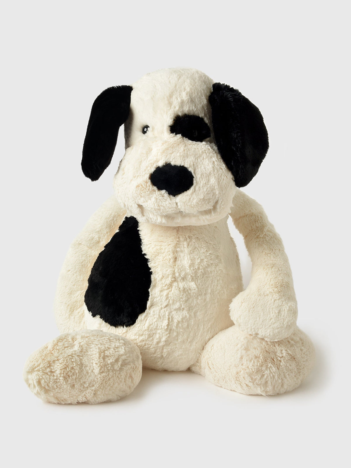 Jellycat Really Big Bashful Black + Cream Puppy Plush