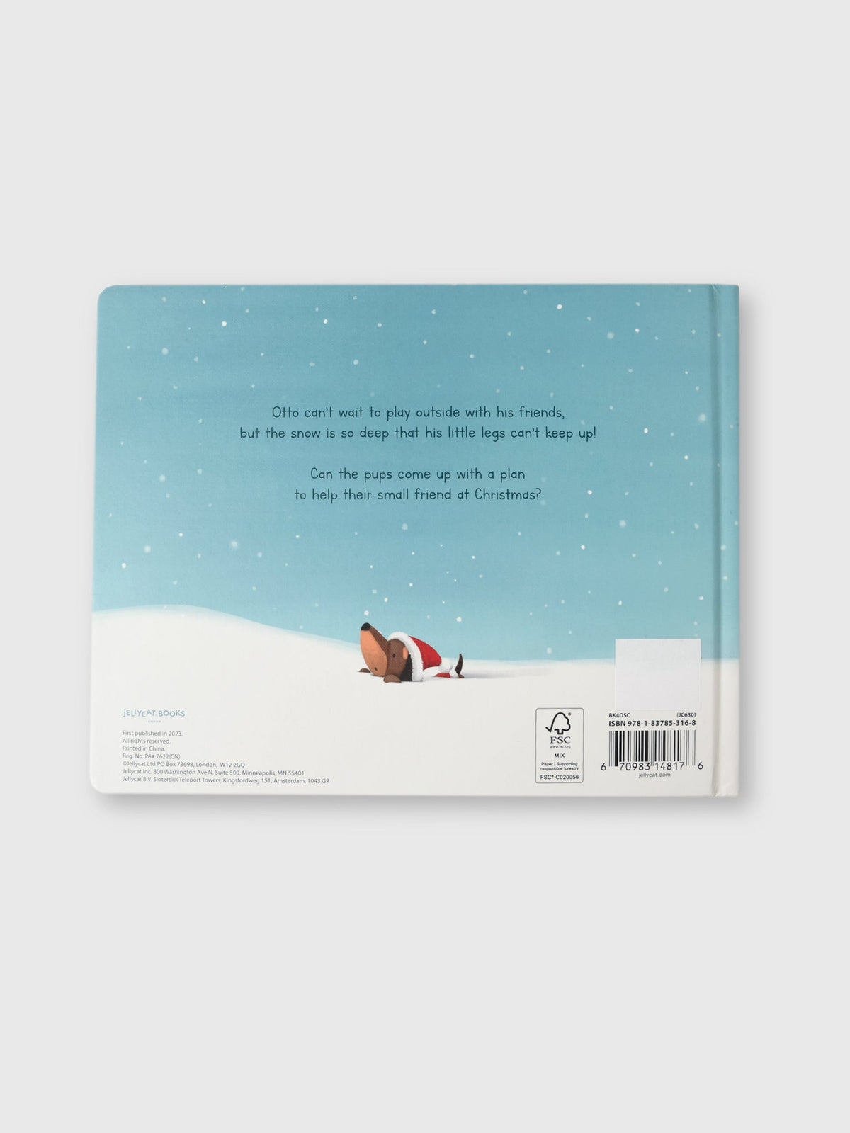 Jellycat Otto's Snowy Christmas Book