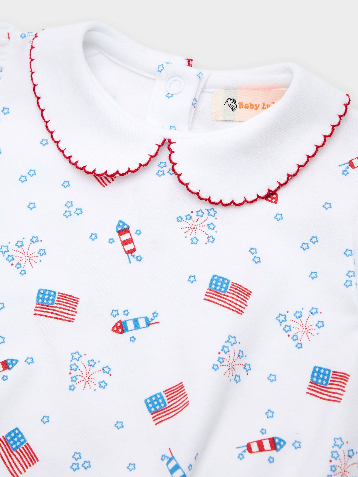 Luigi Baby Girls' 4th Of July Bubble